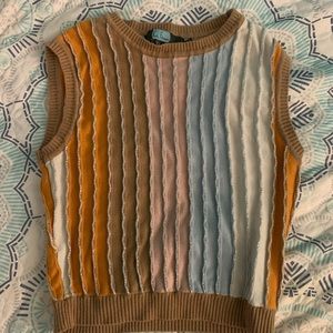 Anthropologie Rainbow Sweater Vest